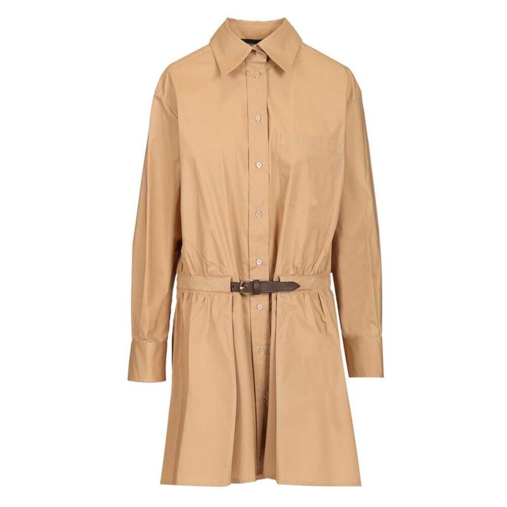 Federica Tosi Women Abito In Popeline Con Cintura In Pelle